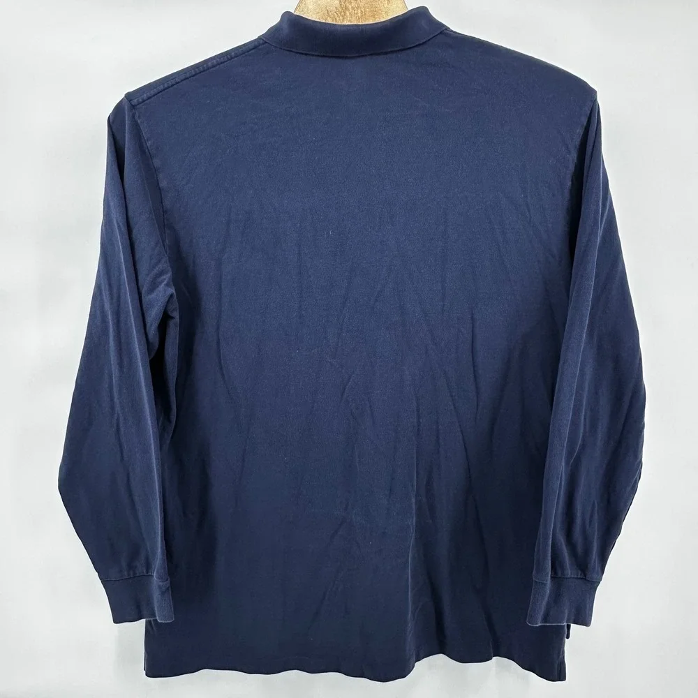 Polo by Ralph‎ Lauren Long Sleeve Polo Shirt 2XLT Tall Blue Red Pony